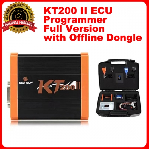 ECUHELP KT200 II ECU Programmer Full Version for Car Truck Motorbike Tractor Boat, R/W ECU Bench / OBD / BOOT / BDM / JTAG mode